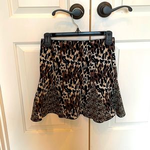 Parker Leopard Mini Skirt